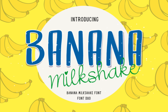 Banana Milkshake: A Sweet Blend of Playful Typography