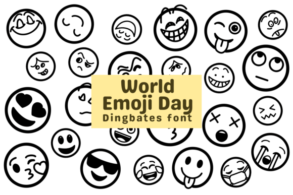 Celebrating World Emoji Day with Dingbat Font Magic