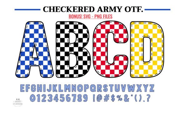 Checkered Army: A Font That Demands Attention
