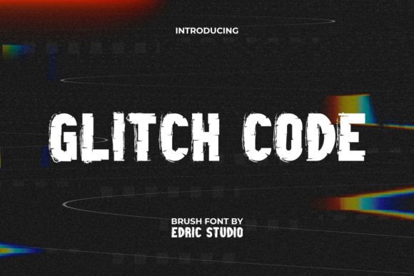 Glitch Code: A Techno Sci-Fi Display Font with Edge