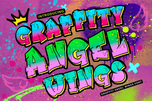 Graffiti Angel Wings: Unleashing Urban Edge in Your Design Projects