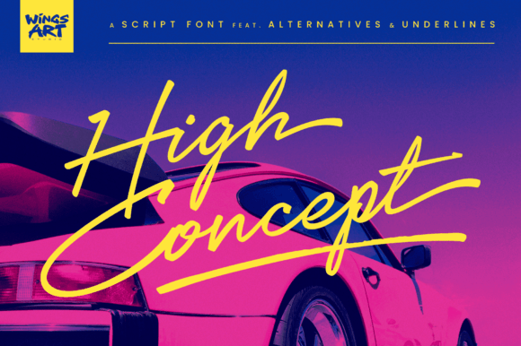High Concept Font: Your Modern Script for Authentic Style