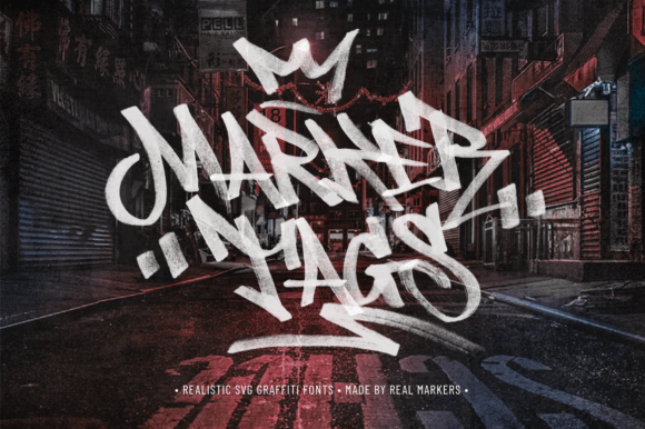 Marker Tags: A Realistic Graffiti Font for Authentic Street Style