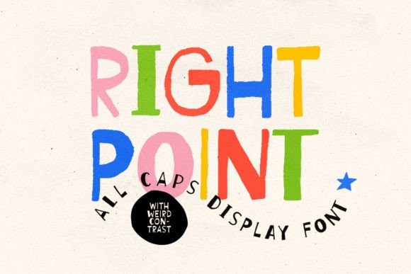 Right Point: The Bold Display Sans with an Artistic Edge