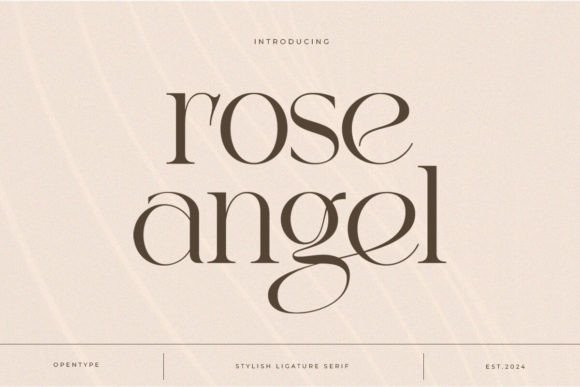 Rose Angel: A Typeface Where Elegance Meets Edge