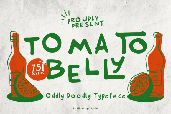 Tomato Belly: A Handwritten Font with Playful Personality