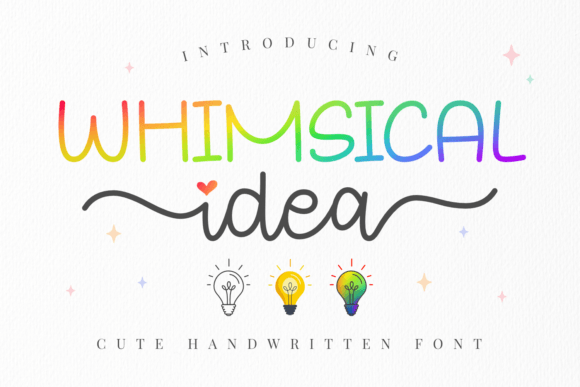 Whimsical Idea: A Two-in-One Font for Dreamy Designs